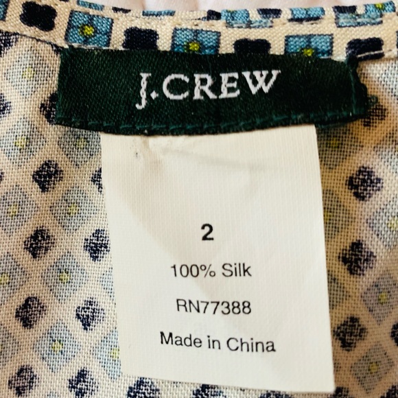 J. Crew Wrap Dress Mid Length 100% Silk- So lovely, lightweight, and feminine. - Picture 14 of 14
